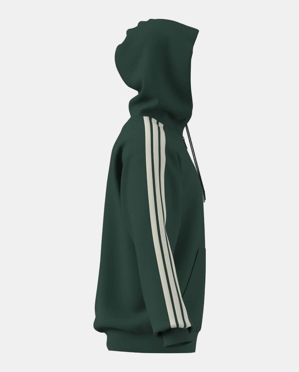 Sweatshirt de Homem Essentials 3-Stripes Fleece Adidas Verde-7