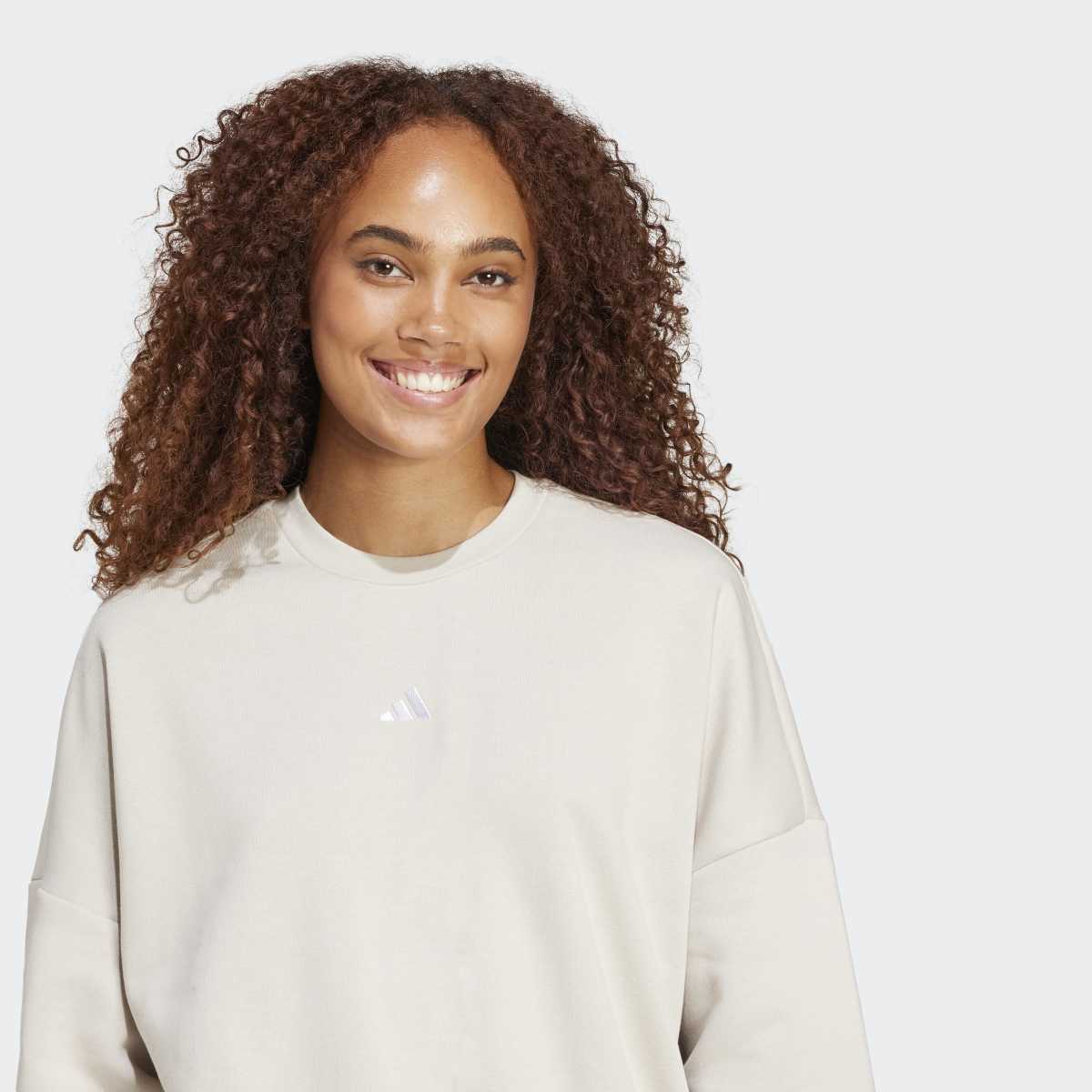 Sweatshirt de Mulher Essentials Small Logo Feelcozy Bege-5