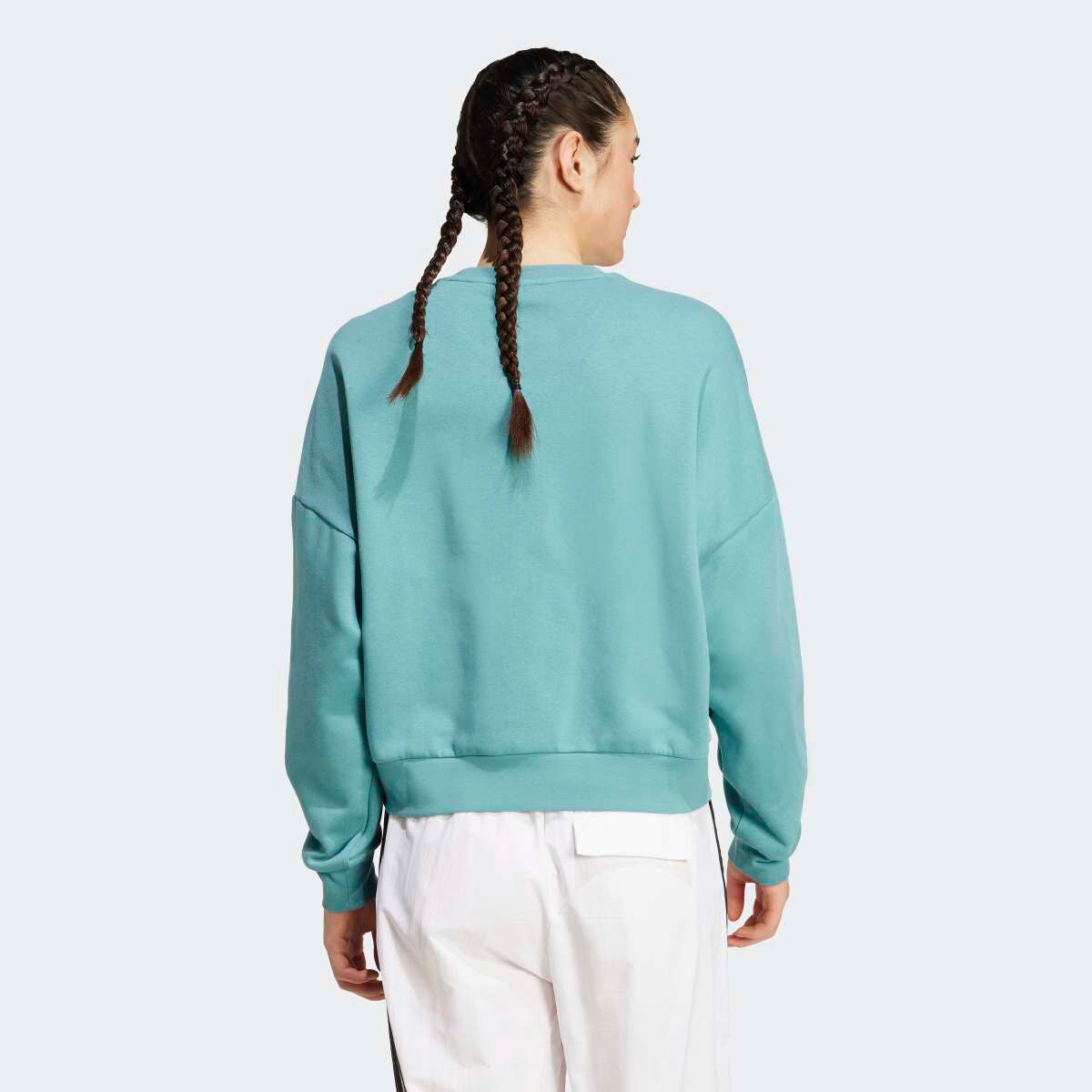 Sweatshirt de Mulher Essentials Small Logo Feelcozy Turquesa-2