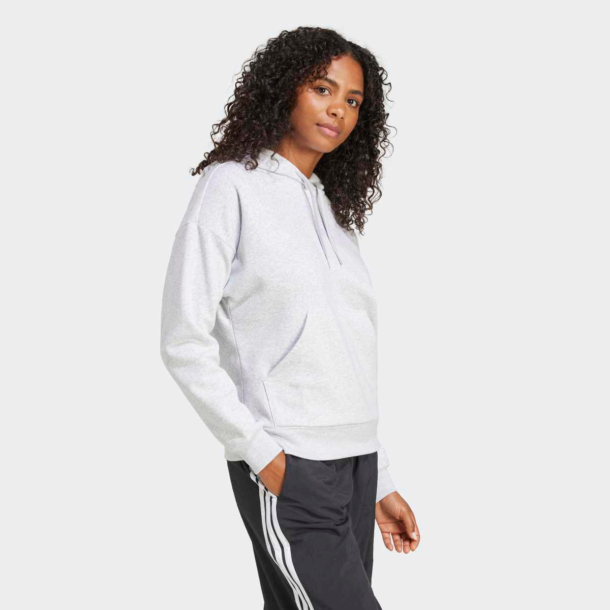 Sweatshirt de Mulher Essentials Small Logo Feel Cozy Cinzento-3