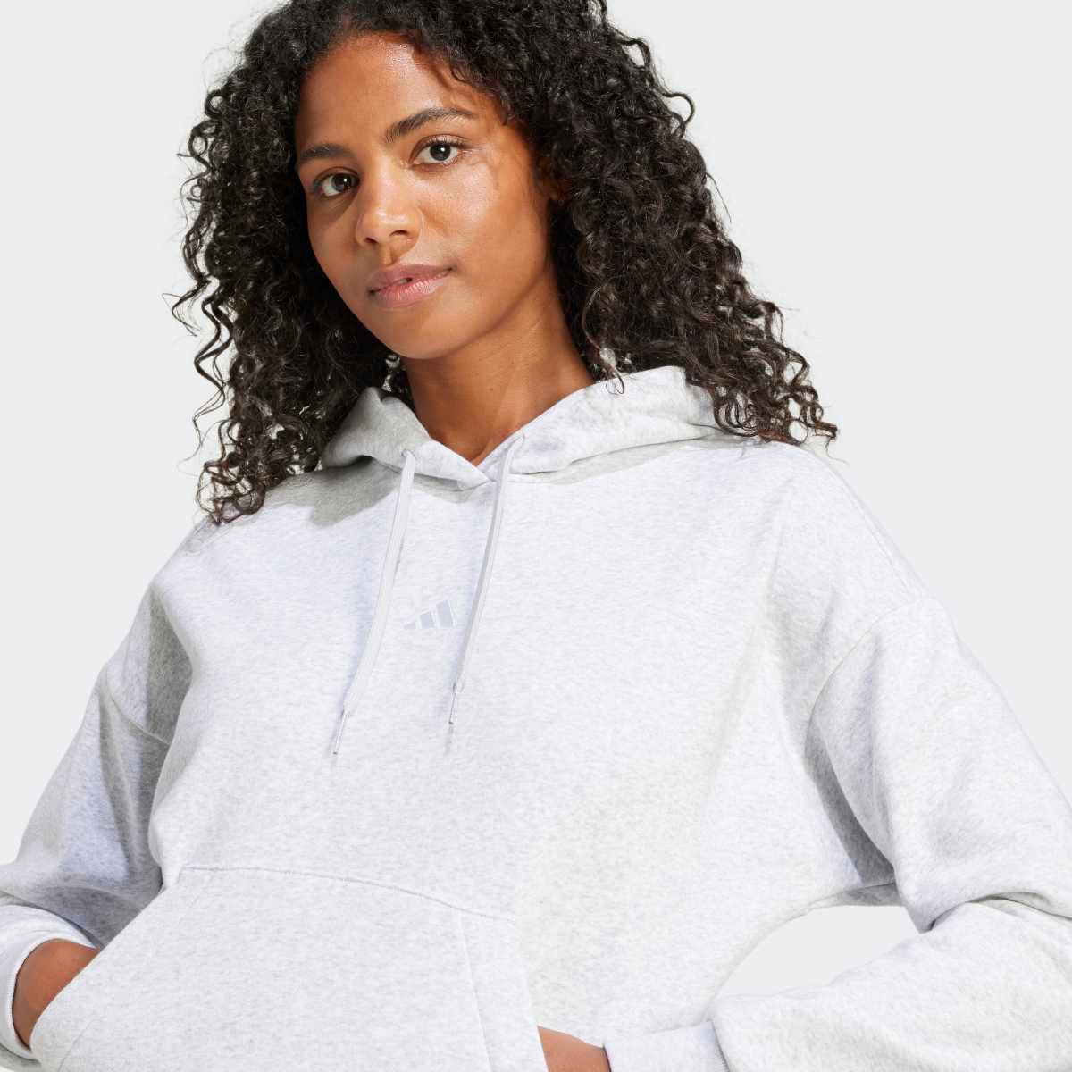 Sweatshirt de Mulher Essentials Small Logo Feel Cozy Cinzento-4