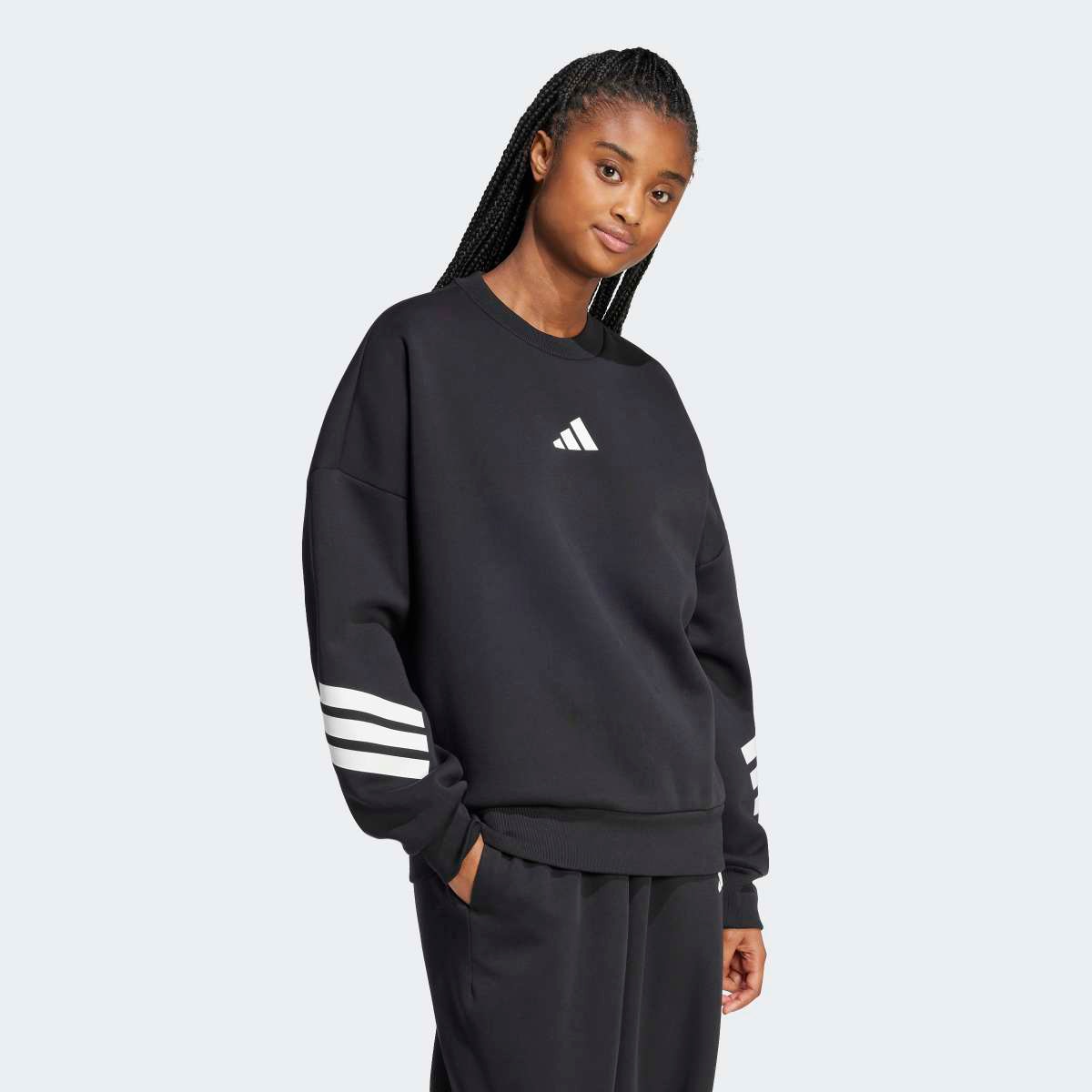 Sweatshirt de Mulher Future Icons 3 Faixas Preto-3