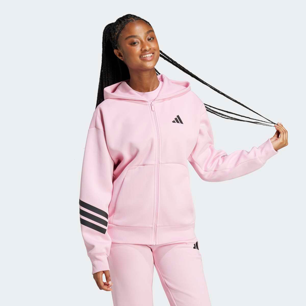 Sweatshirt de Mulher Future Icons 3 Faixas Rosa-3