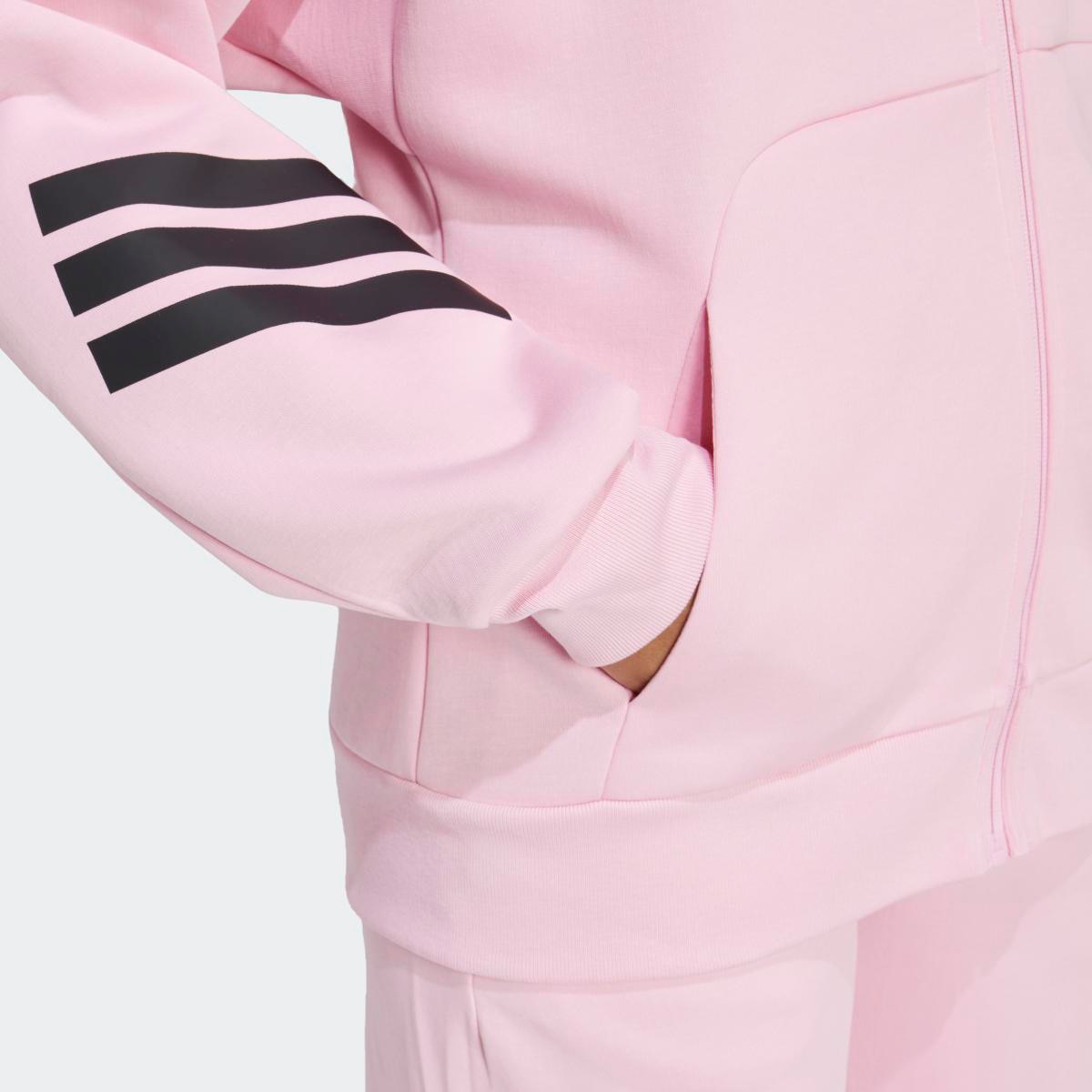 Sweatshirt de Mulher Future Icons 3 Faixas Rosa-4