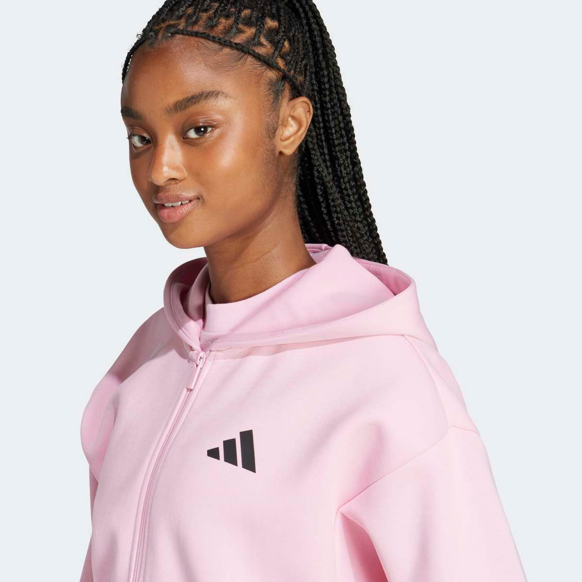 Sweatshirt de Mulher Future Icons 3 Faixas Rosa-5