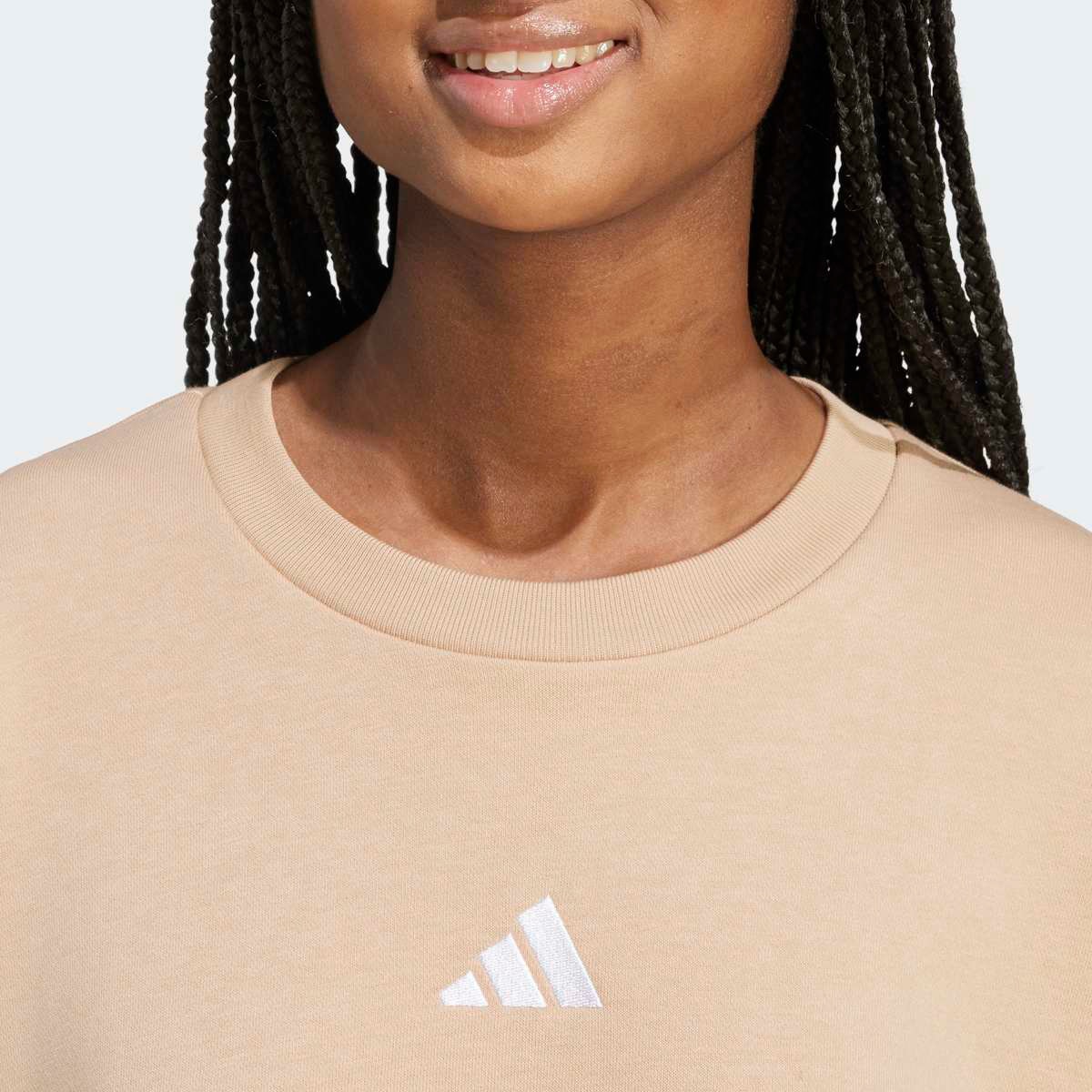 Sweatshirt Essentials French Terry 3 faixas Castanho-3