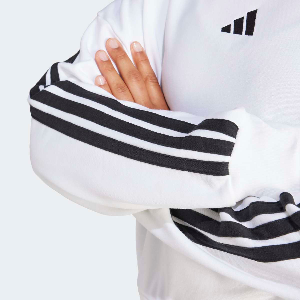 Sweatshirt Essentials French Terry 3 faixas Branco-5