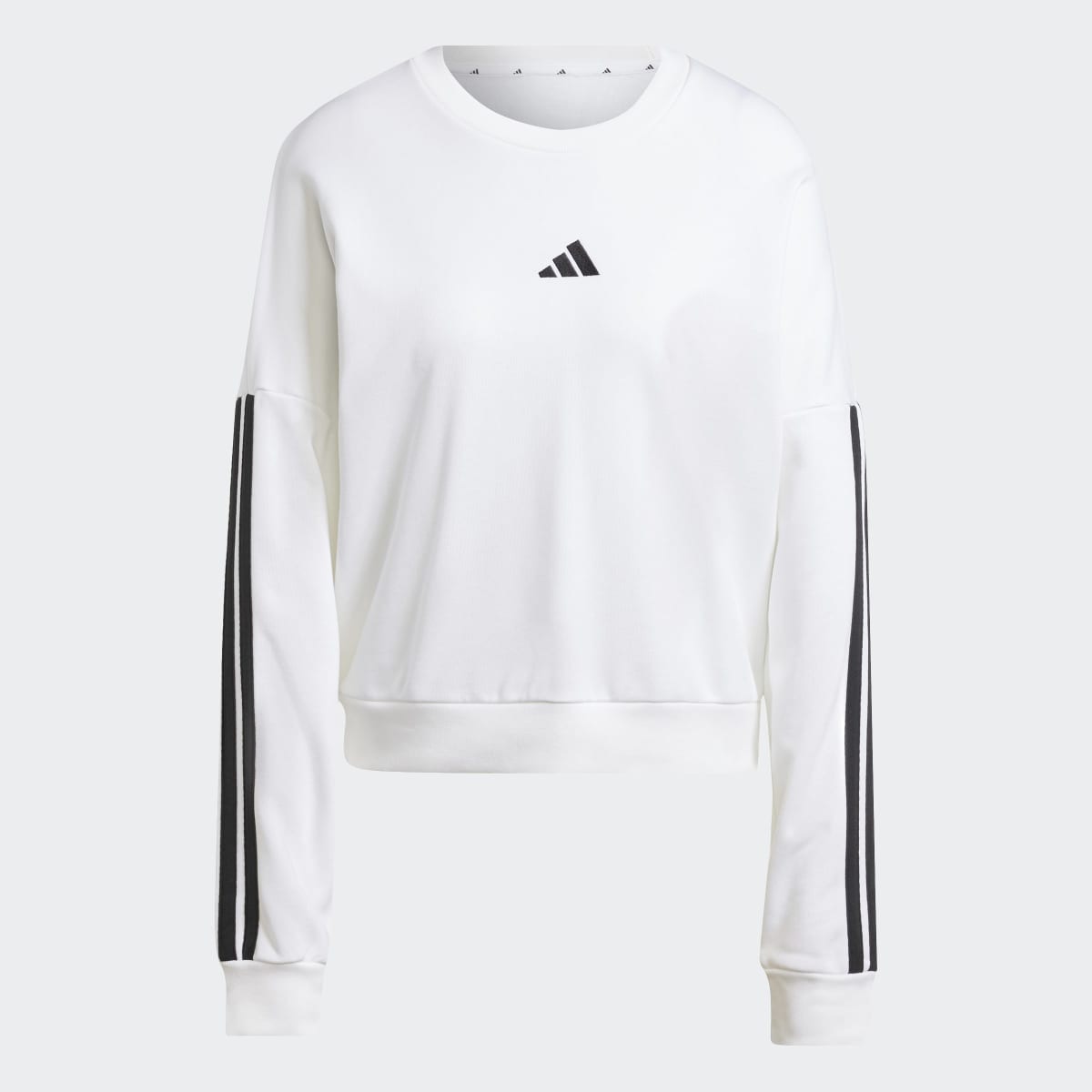Sweatshirt Essentials French Terry 3 faixas Branco-6