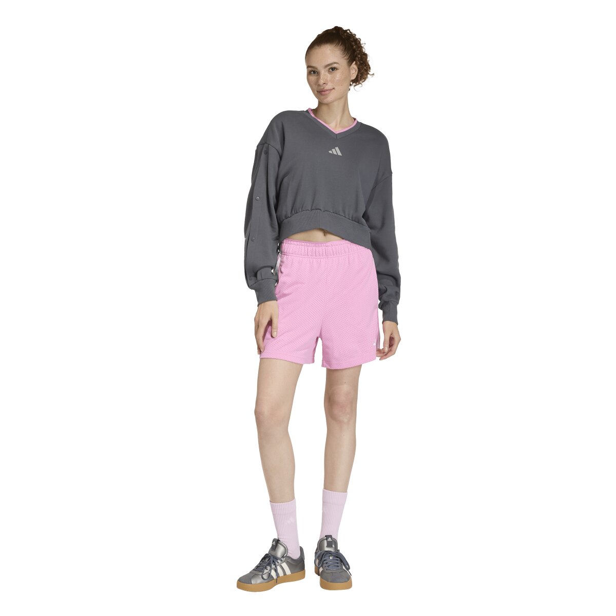 Sweatshirt de Mulher Stadium Cinzento-3