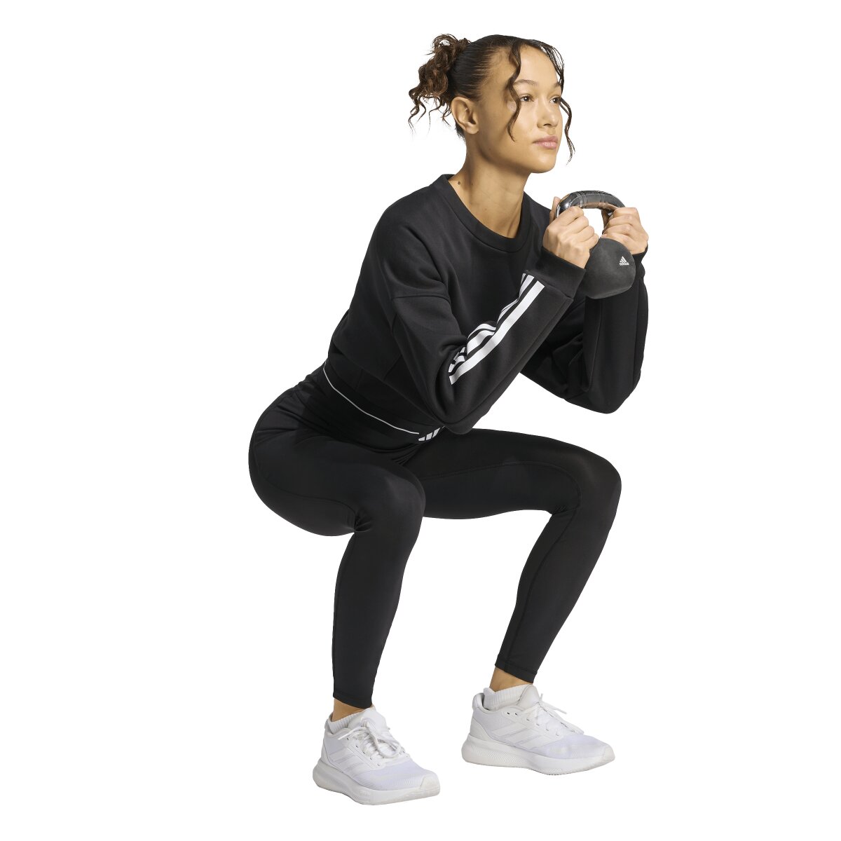 Sweatshirt de Mulher Workout Essentials Plus Preto-4