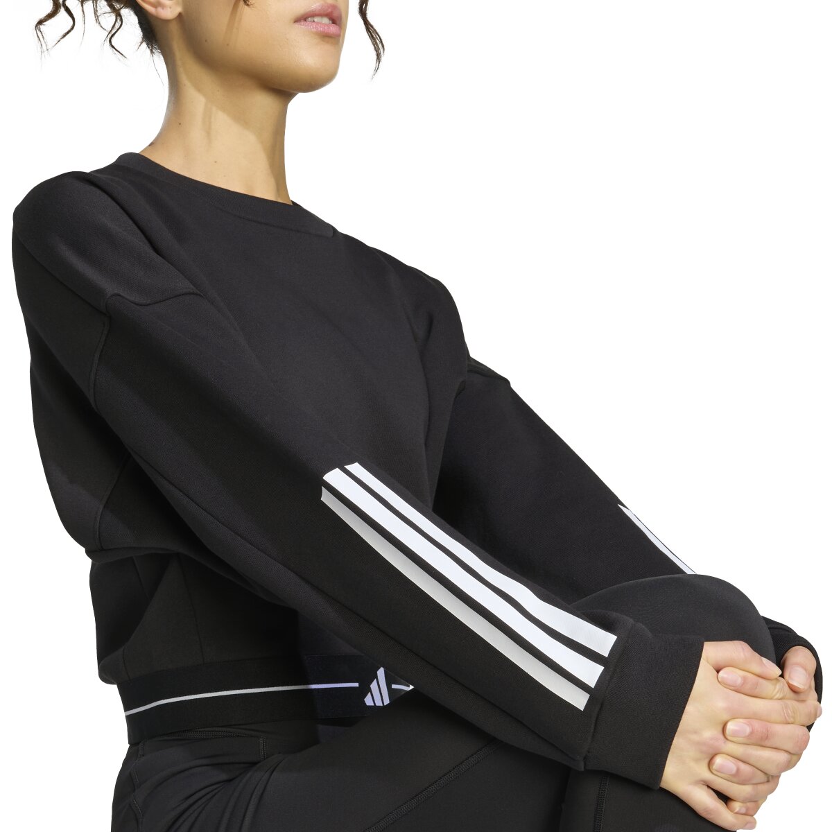 Sweatshirt de Mulher Workout Essentials Plus Preto-6