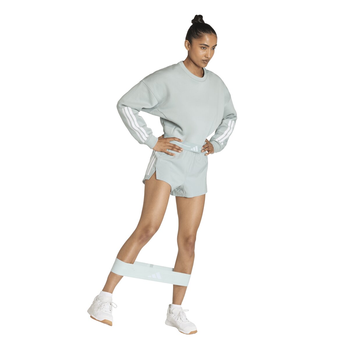 Sweatshirt de Mulher Workout Essentials Plus Verde-4