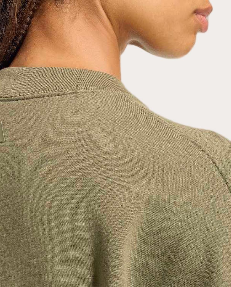 Sweatshirt de Mulher Essentials Seasonal Verde-5