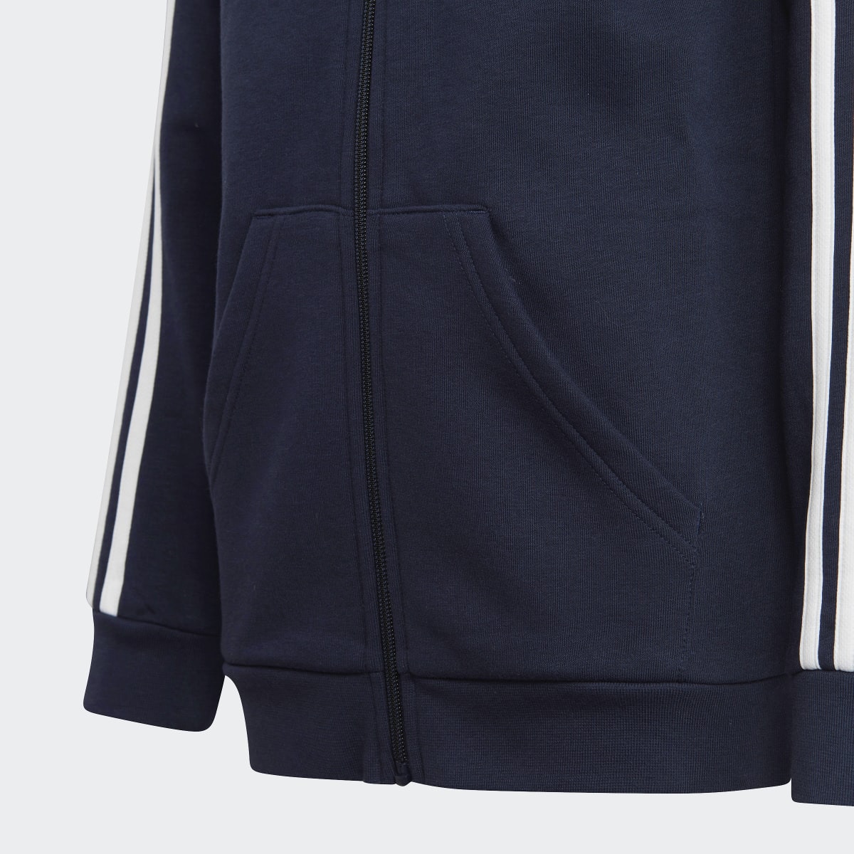 Casaco de Criança Essentials Fleece 3 Faixas Azul-marinho / Branco-3