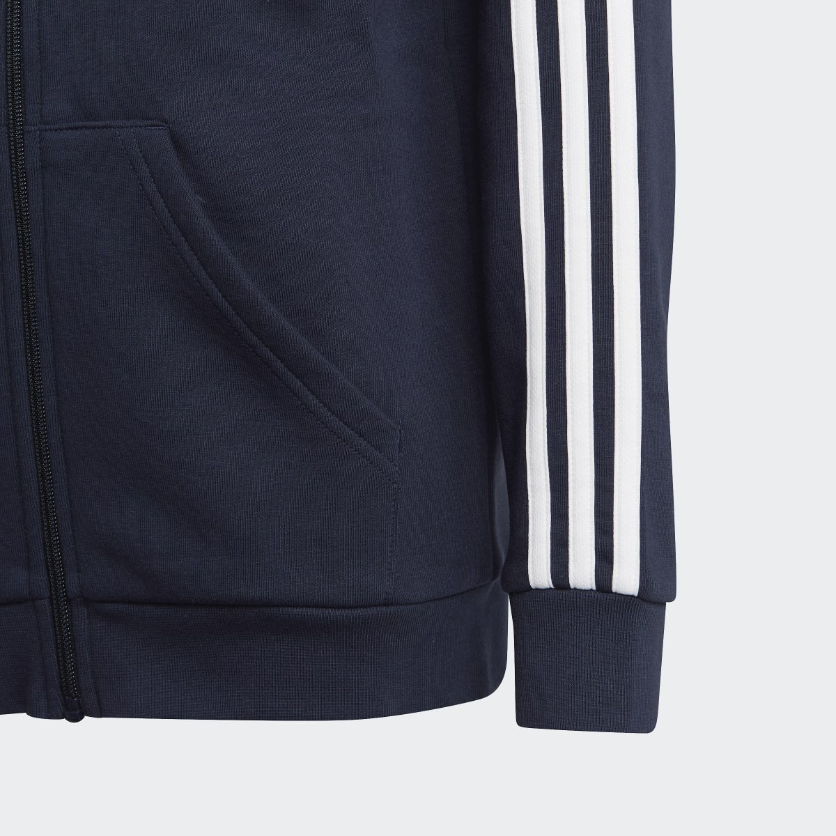 Casaco de Criança Essentials Fleece 3 Faixas Azul-marinho / Branco-4