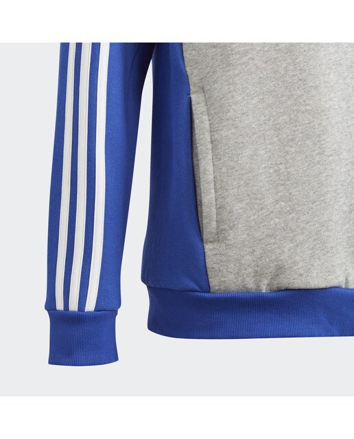 Sweatshirt de Criança Tiberio Colorblock Fleece 3 Faixas Azul-4
