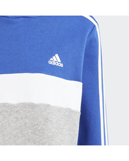 Sweatshirt de Criança Tiberio Colorblock Fleece 3 Faixas Azul-5
