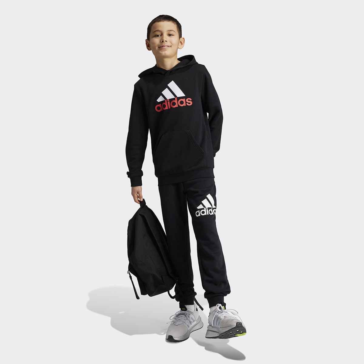 Sweatshirt de Menino Essentials Two-Colored Big Logo Cotton Preto-1