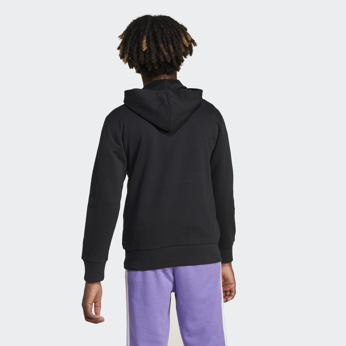 Sweatshirt de Criança com Capuz Essentials Preto-2