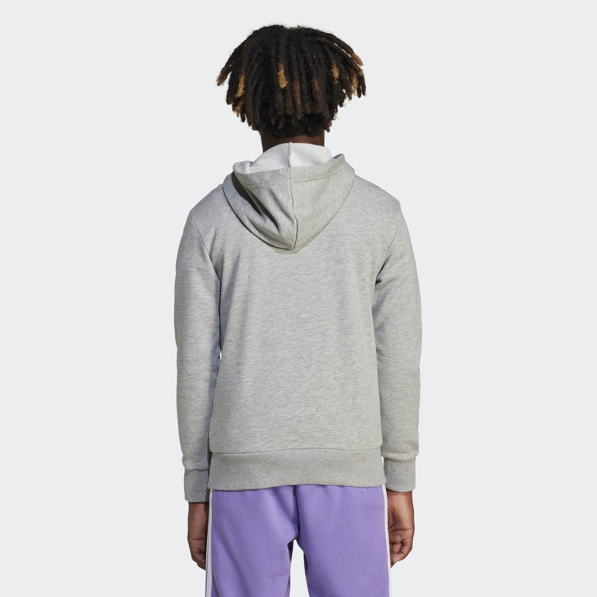 Sweatshirt de Criança com Capuz Essentials Cinzento-2