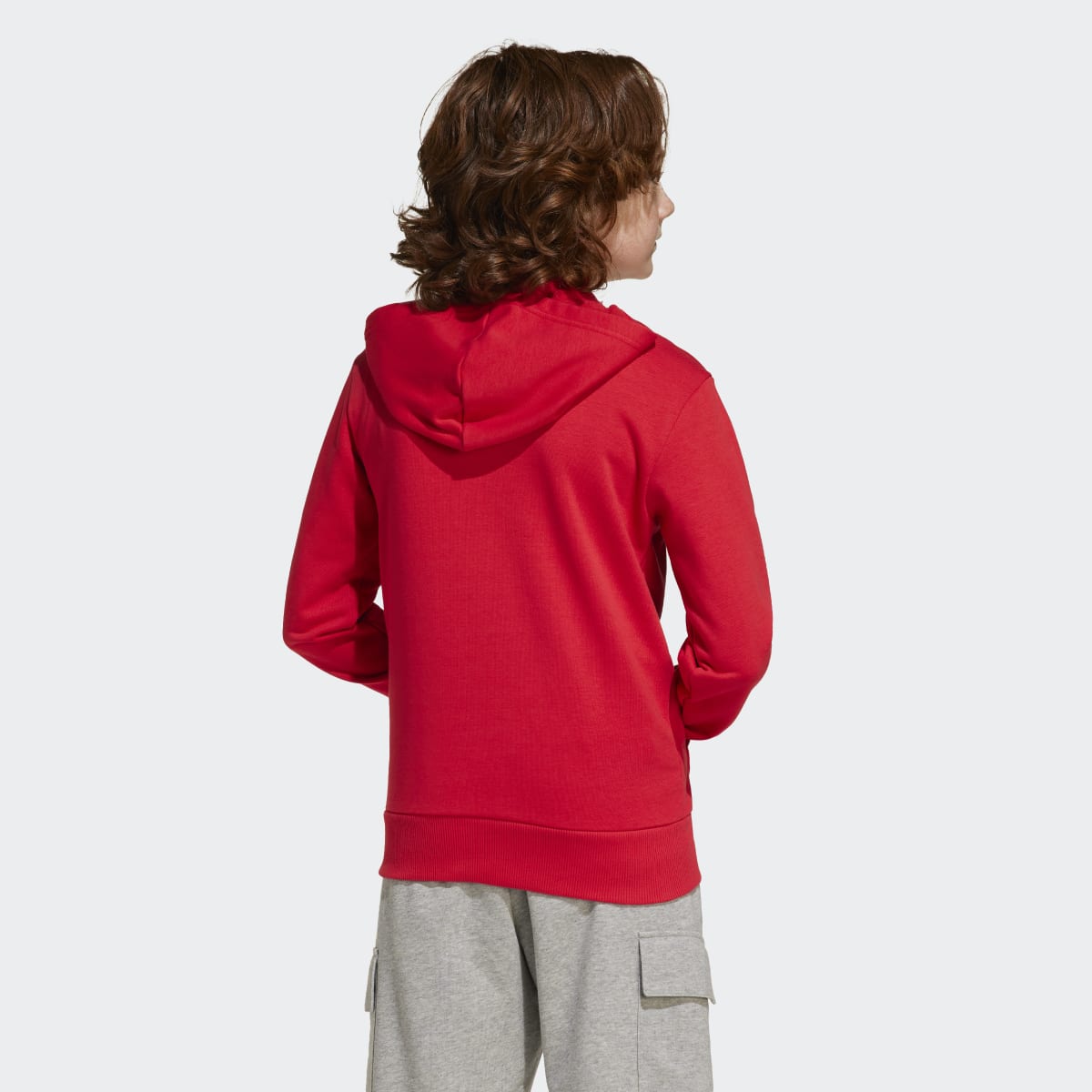 Sweatshirt de Criança com Capuz Essentials Vermelho-2