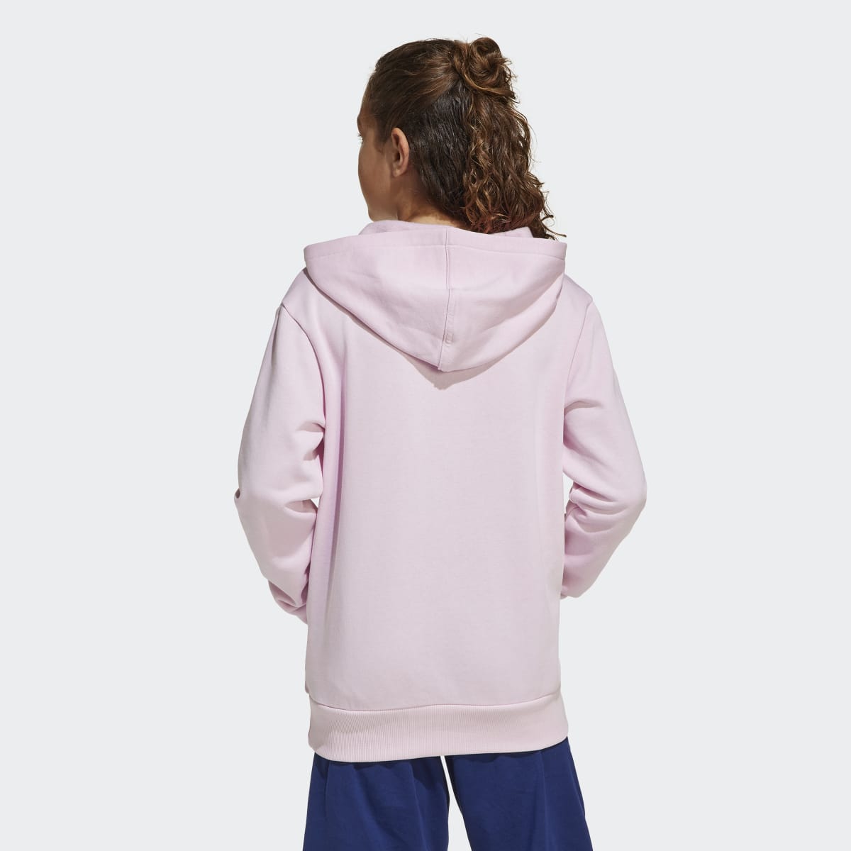 Sweatshirt de Criança com Capuz Essentials Rosa-2