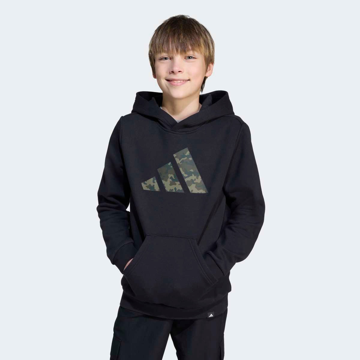 Sweatshirt de Criança Camo Graphic Kids Preto-3