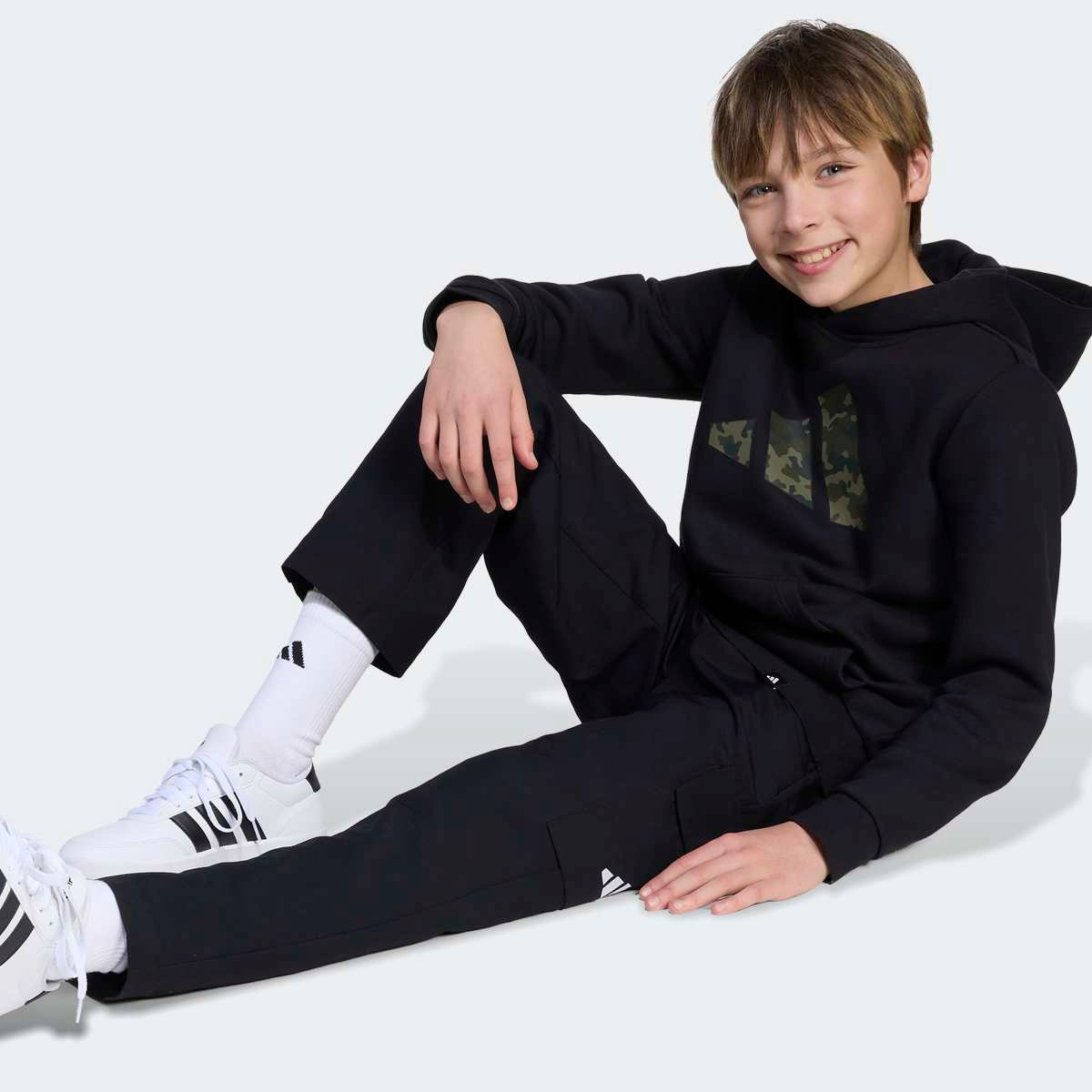 Sweatshirt de Criança Camo Graphic Kids Preto-5