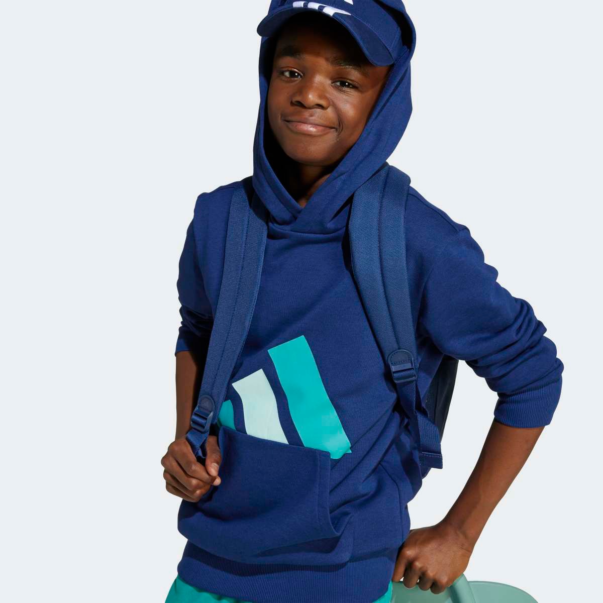 Sweatshirt de criança Essentials Azul-escuro-7