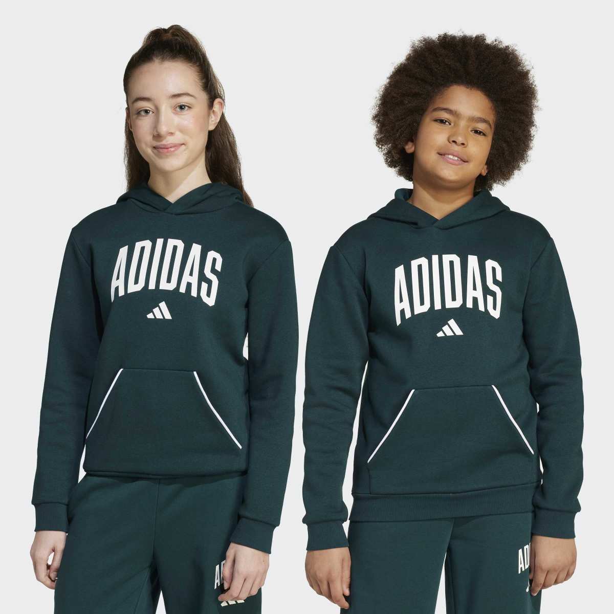 Sweatshirt de Criança Seasonals Essentials Collegiate Typography Verde-7
