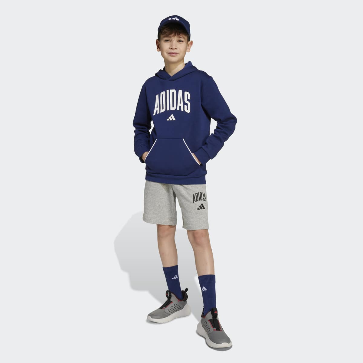 Sweatshirt de Criança Seasonals Essentials Collegiate Typography Azul-3