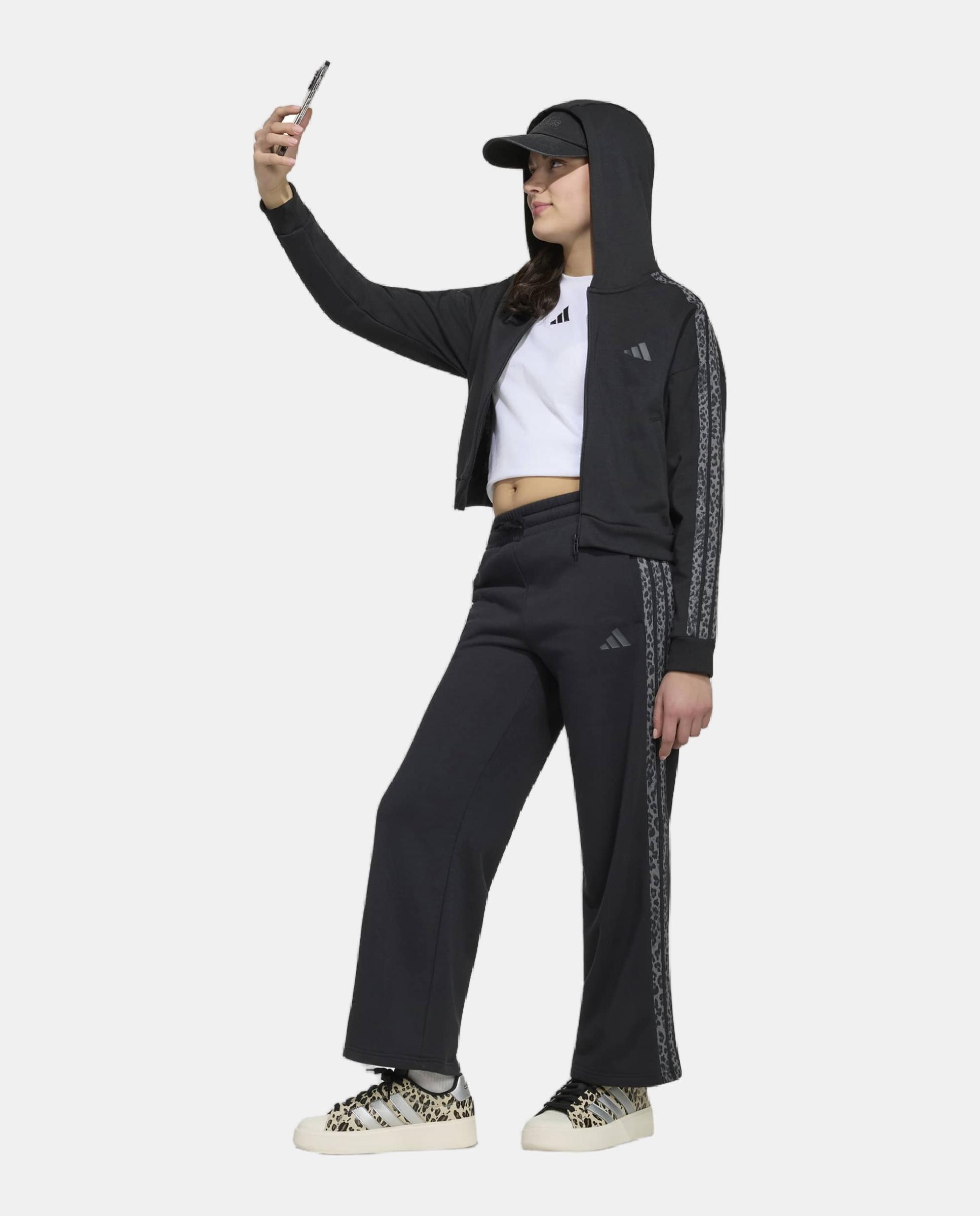 Sweatshirt de Menina 3S FZ Preto-3