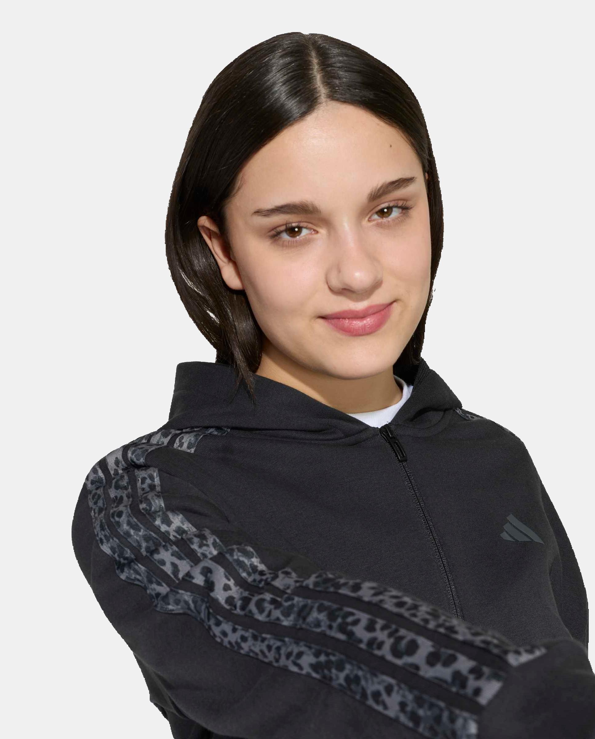 Sweatshirt de Menina 3S FZ Preto-4