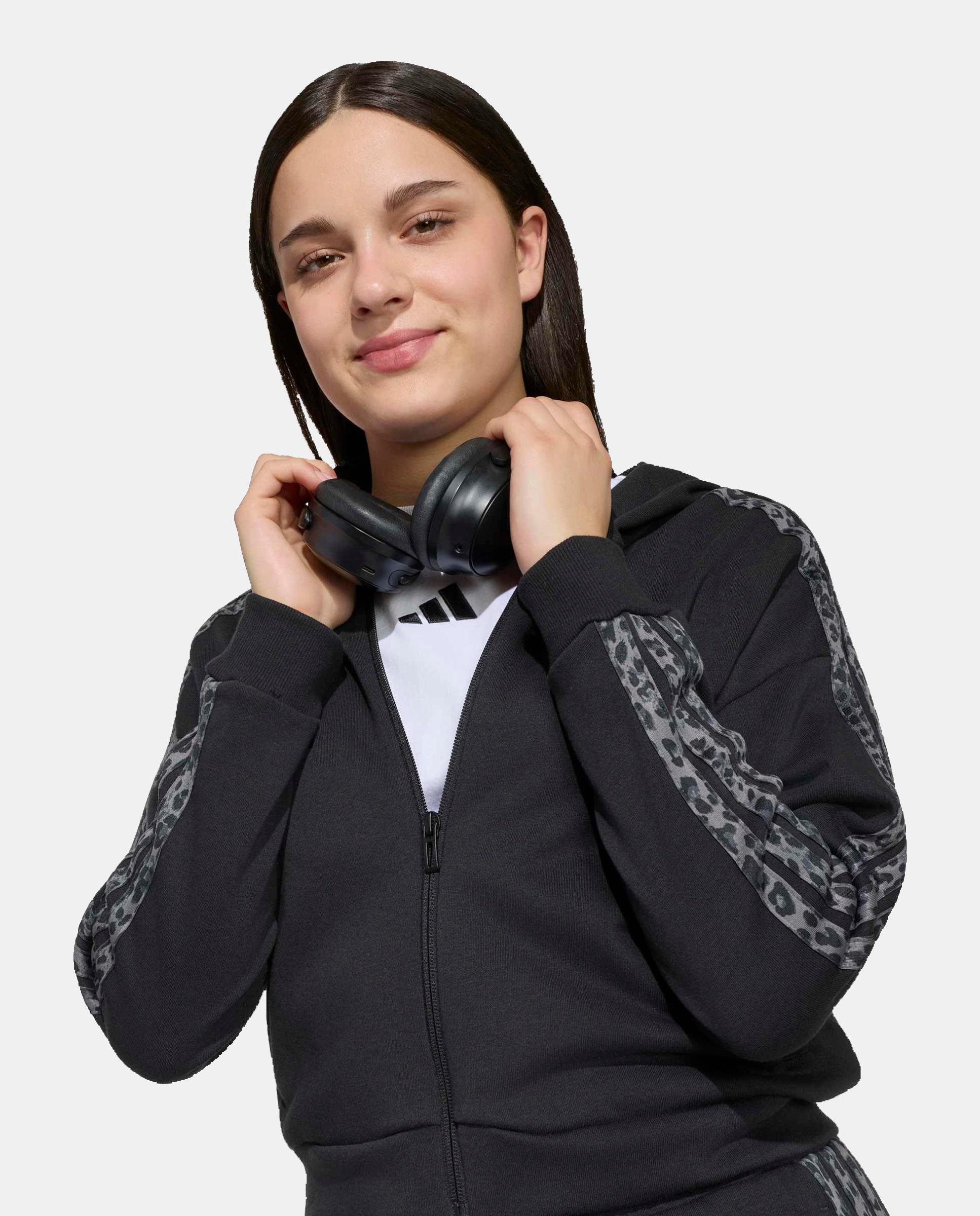 Sweatshirt de Menina 3S FZ Preto-5