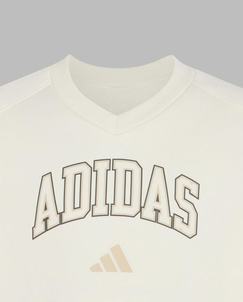 Sweatshirt de Menina Seasonals Collegiate Branco-3