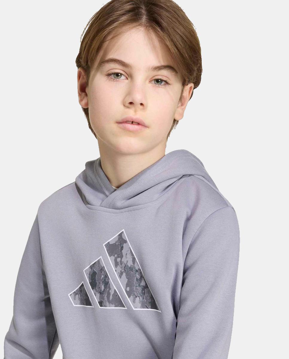 Sweatshirt de Criança Camo Print Cinzento-6