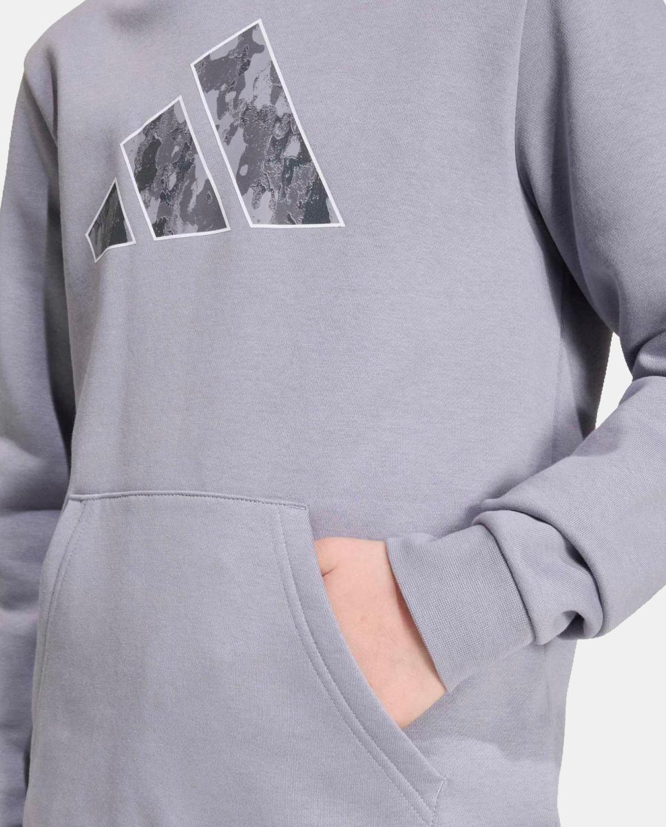 Sweatshirt de Criança Camo Print Cinzento-8