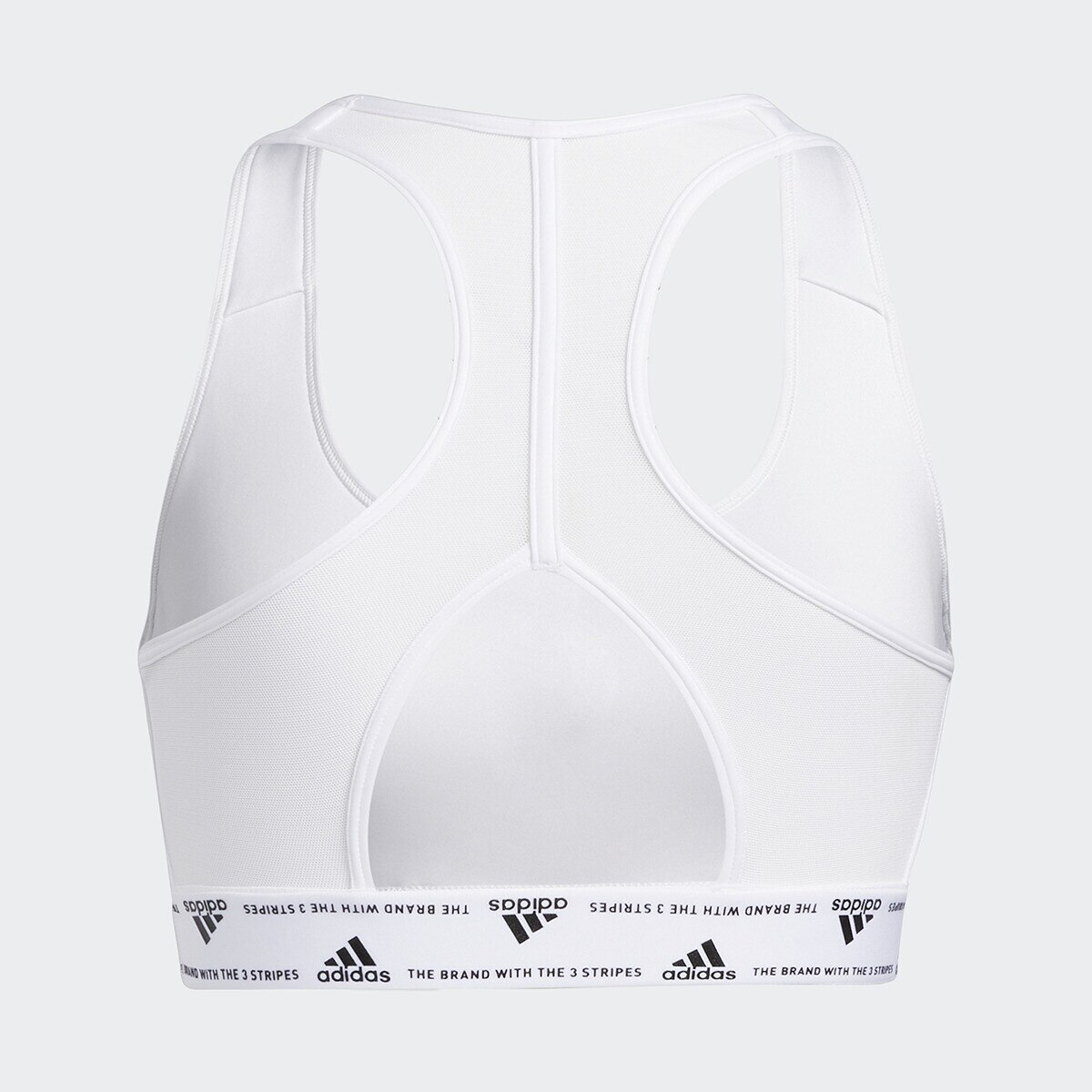 Top de Mulher Powerreact Training Medium-Support 3 Faixas Branco-6
