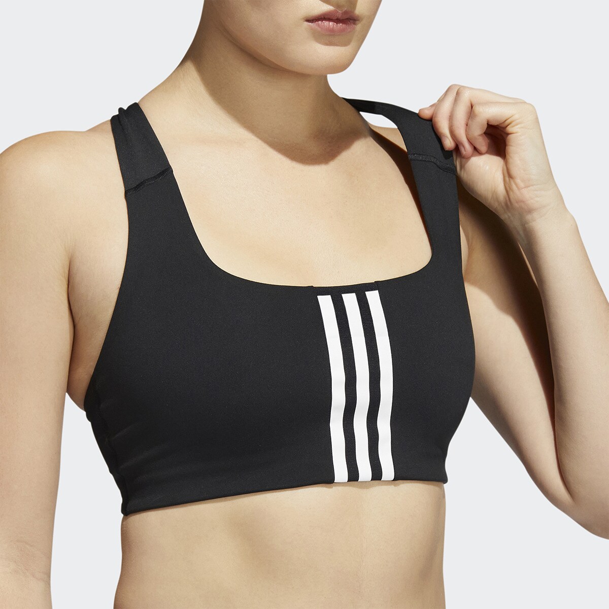 Top de Mulher Powerimpact Training Preto / Branco-3