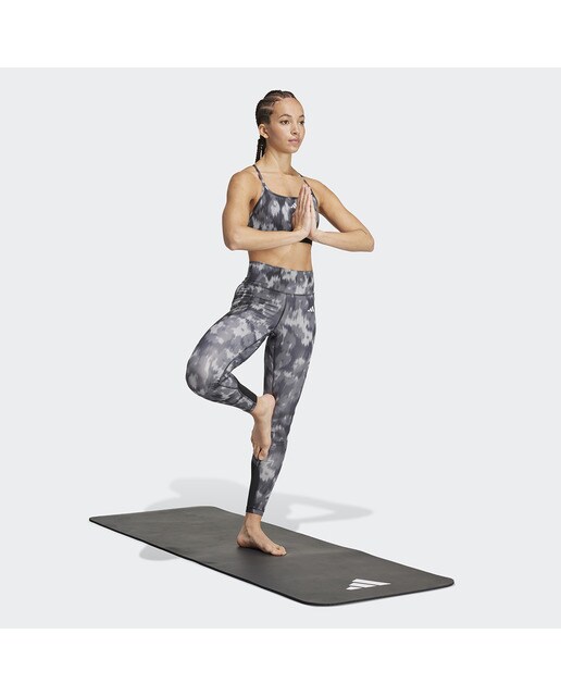 Top Desportivo de Mulher Aeroreact Training Essentials Light-Support Allover Print Flower Cinzento-3