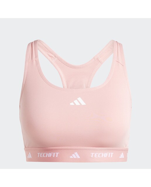 Soutien Desportivo de Mulher Techfit Medium-Support Rosa-1