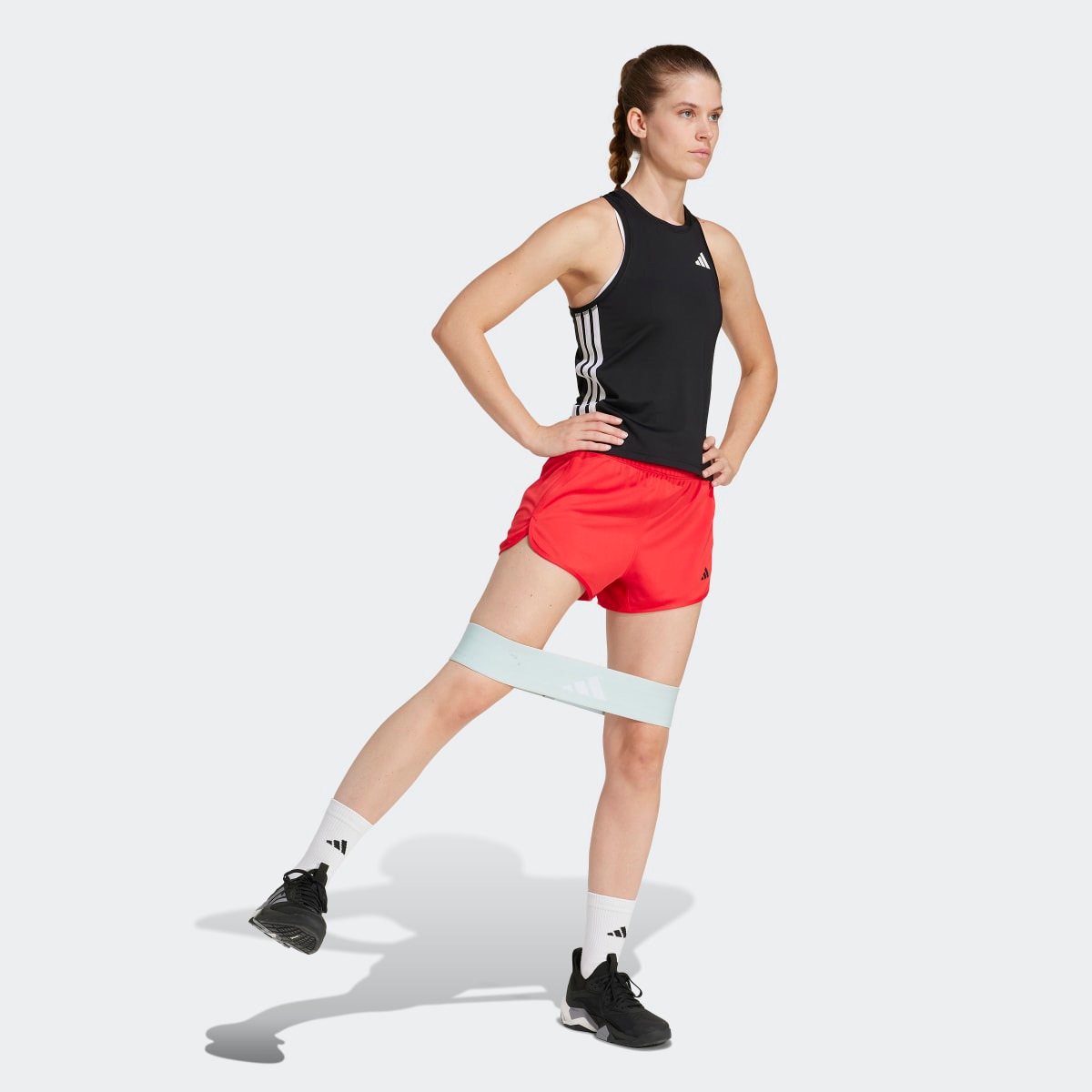 T-shirt de Alças de Mulher Train Essentials Workout 3 Faixas Preto-5