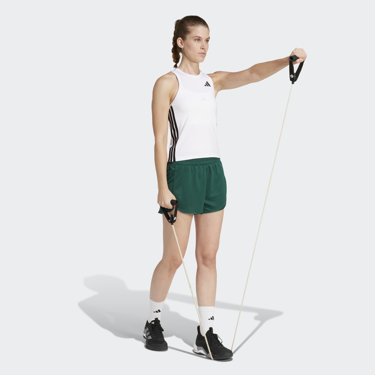 T-shirt de Mulher Workout Essentials Branco-4