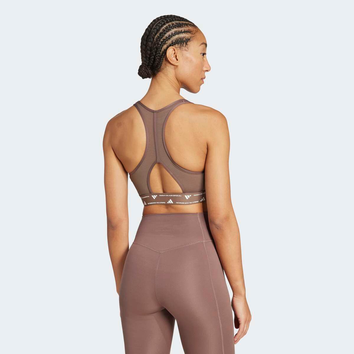 Top de Mulher Powerreact for Training Castanho-2