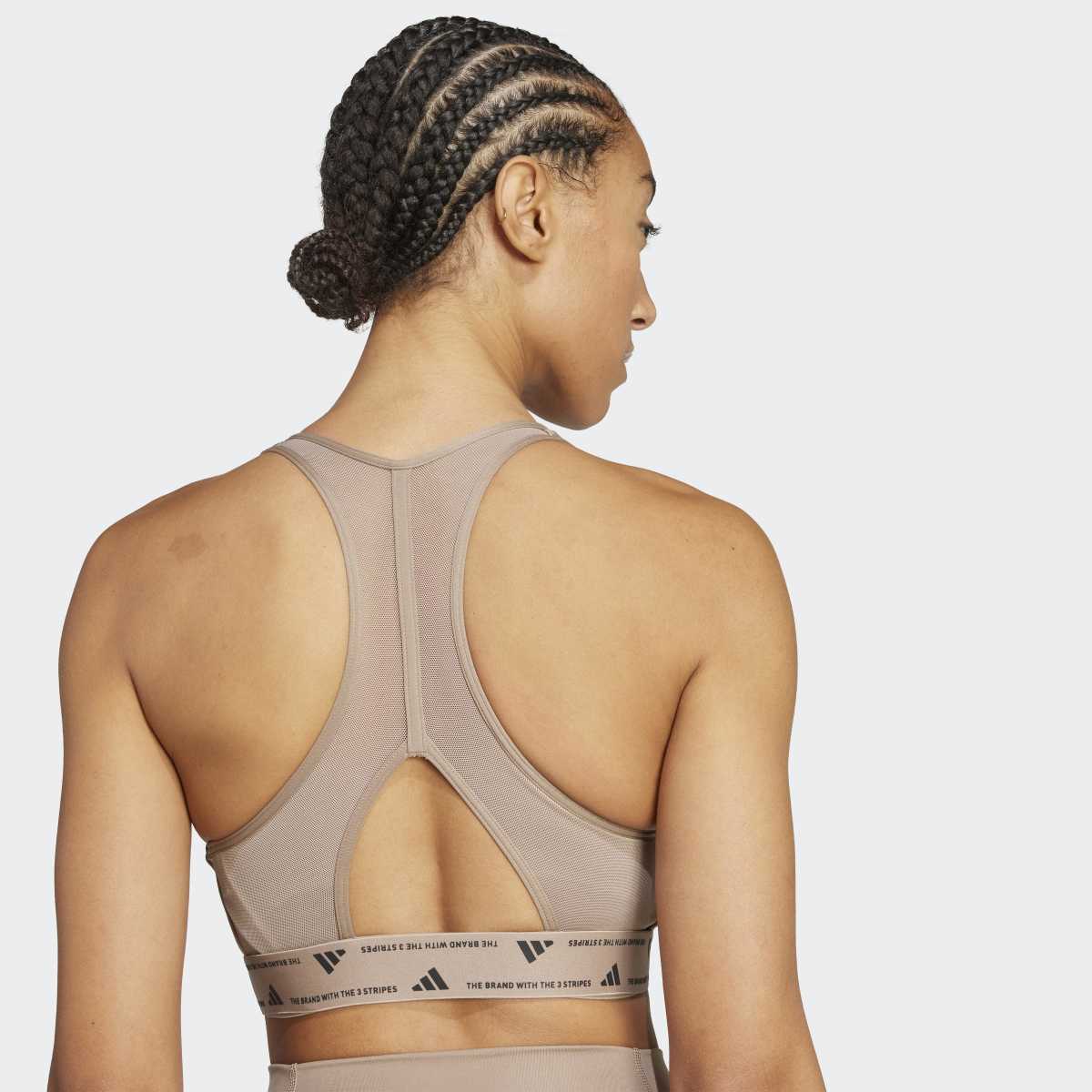 Top de Mulher Powerreact for Training Castanho-5