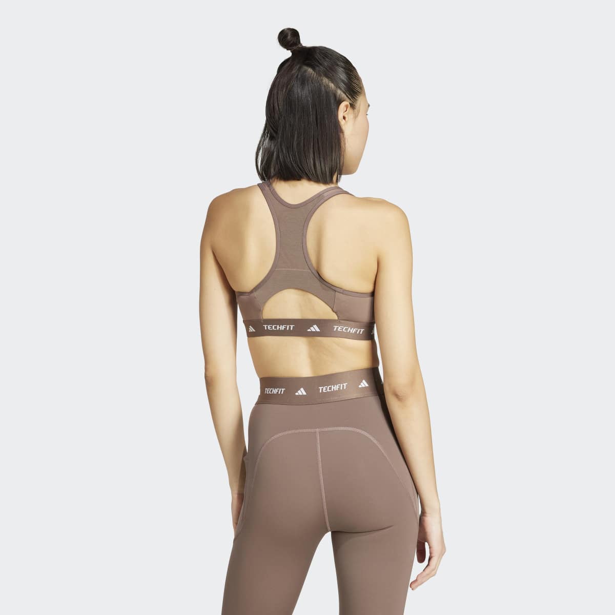 Top de Mulher Techfit Castanho-2