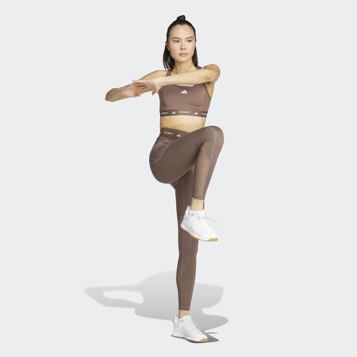 Top de Mulher Techfit Castanho-5