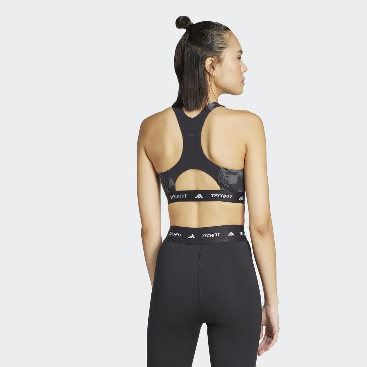Top de Mulher Techfit Medium Impact Preto-2