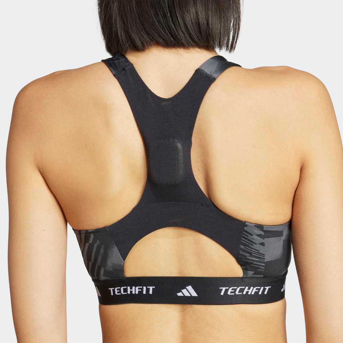 Top de Mulher Techfit Medium Impact Preto-3