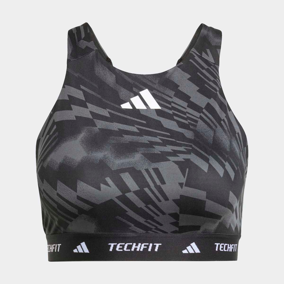 Top de Mulher Techfit Medium Impact Preto-6